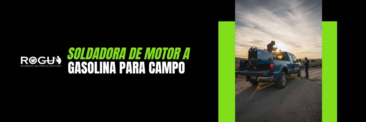 Soldadora de motor a gasolina para campo