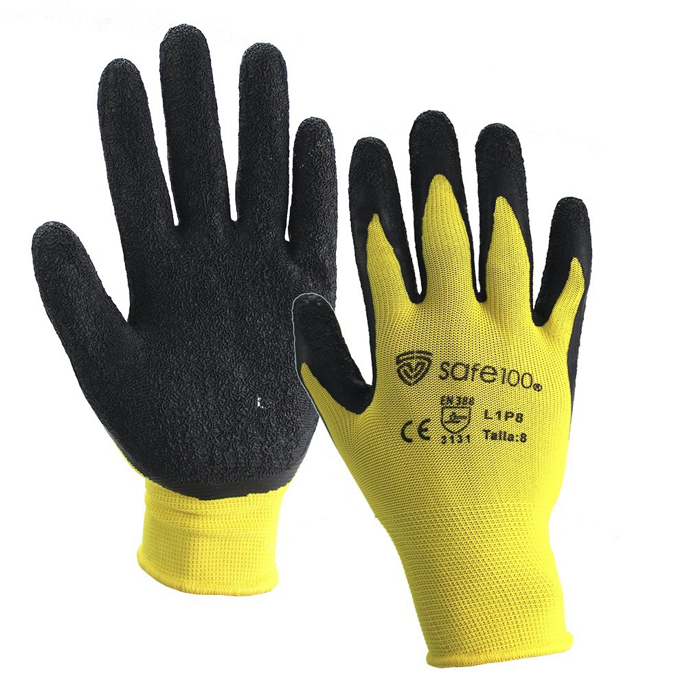 guantes látex texturizado SAFGL1P