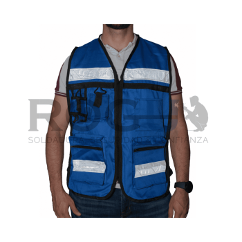 CHALECO BRIGADISTA AZUL REY