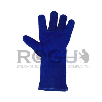 GUANTE DE SOLDADOR SIN REFUERZO HILO DE ALGODÓN azul