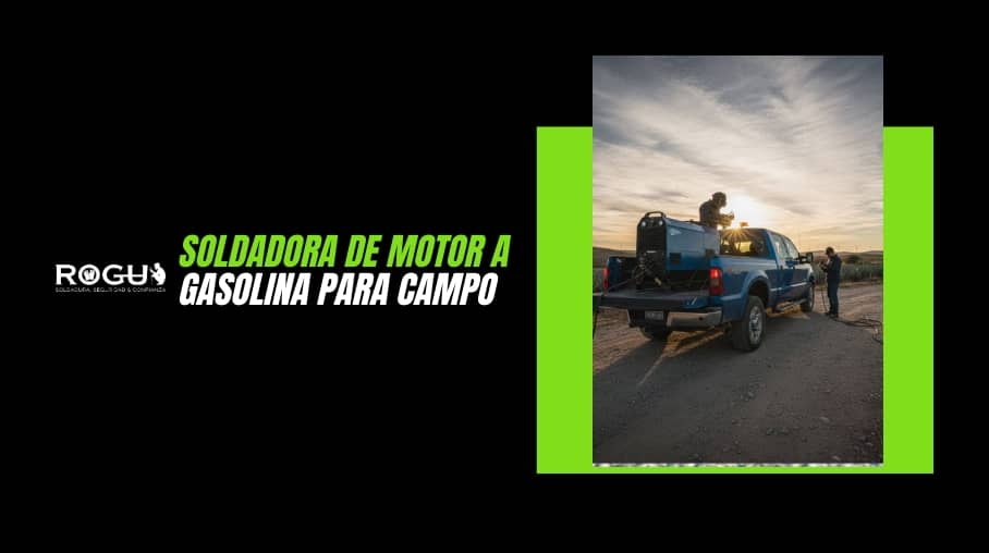 Soldadora de motor a gasolina para campo