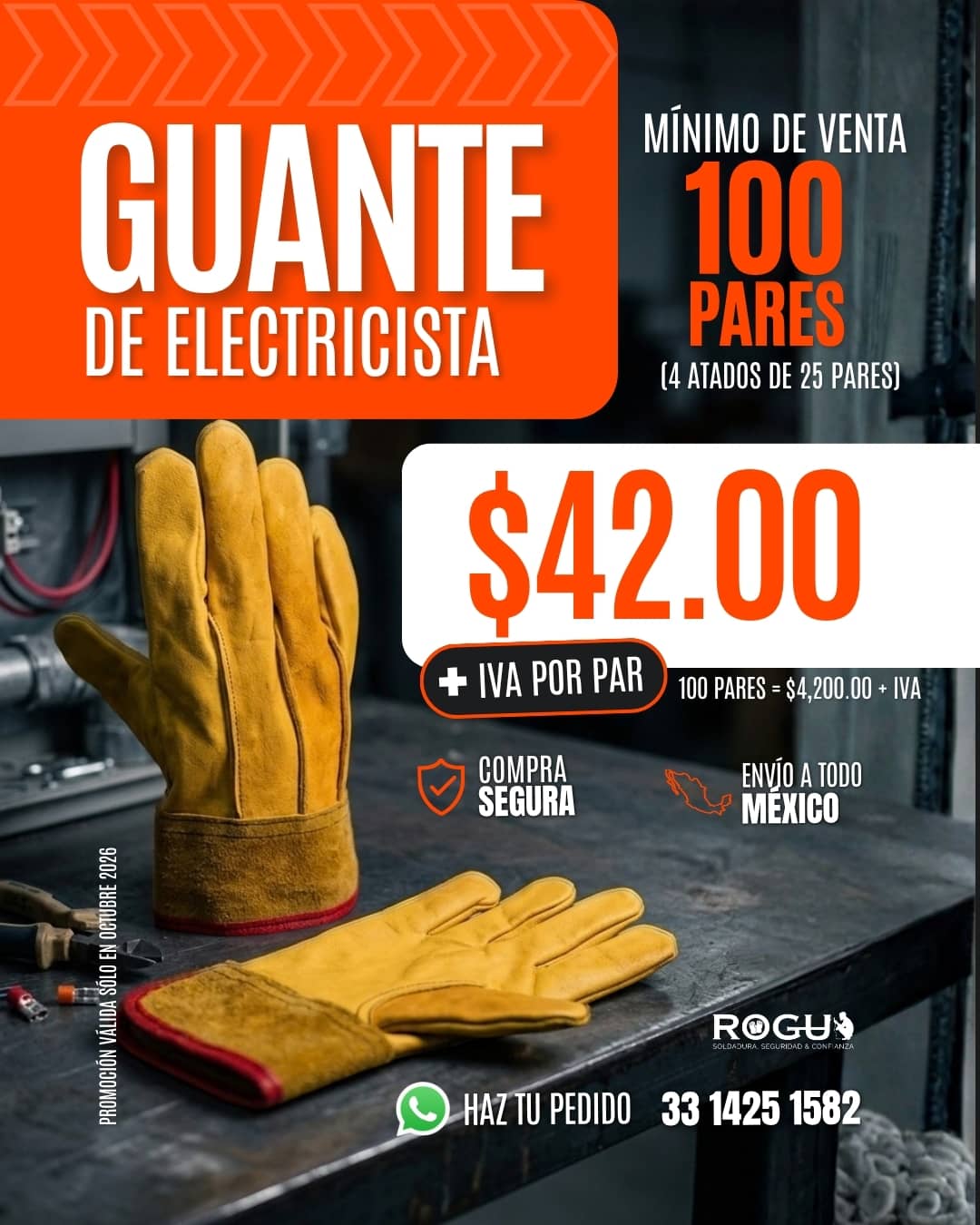oct Guante de Electricista